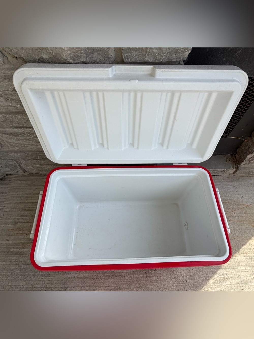 Coleman Red and White Hard-Sided Cooler - Picture 5 of 5